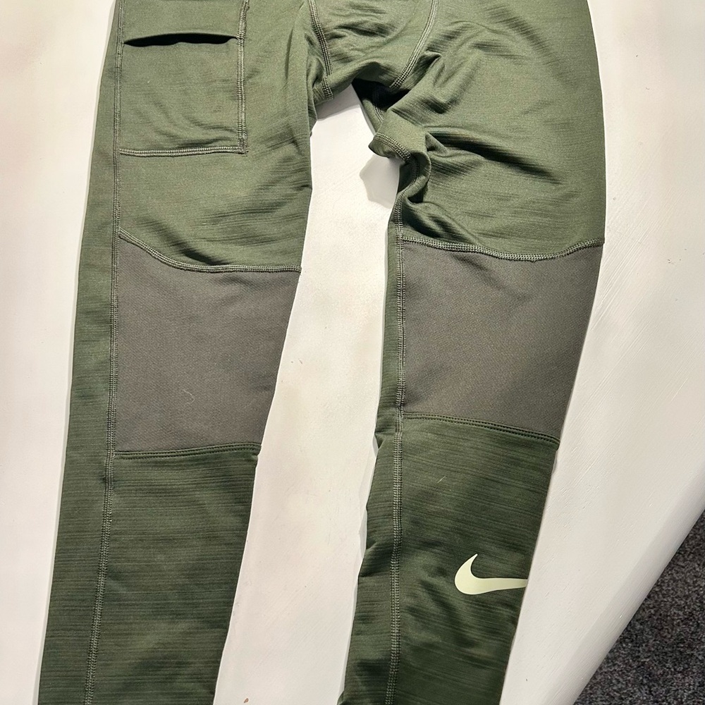 Nike Pro Olive Green Leggings - image 2
